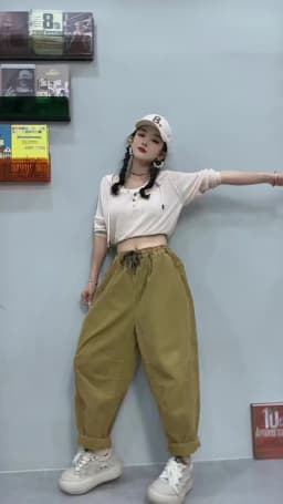 Amax LuluE Designer Womens Autumn Fashion Corduroy Harem Pants 2025 Ladies Leisure Vintage Elastic Waist Solid Fitness Trousers