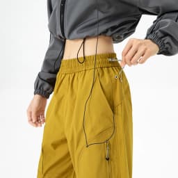 CHRLCK Women's Loose Cargo Pants Quick Drying Hiking Pants Waterproof Fishing Camping Cycling Trekking Trousers Outdoor