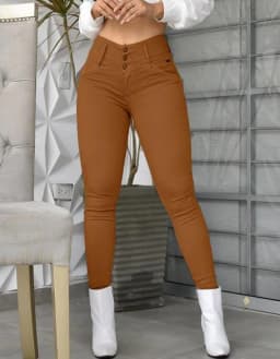 High Waist Pocket Design Skinny Pants Women Pant High Waist Trousers Slim Fit Sexy Pencil Pants Capris 2023 White Autumn Winter