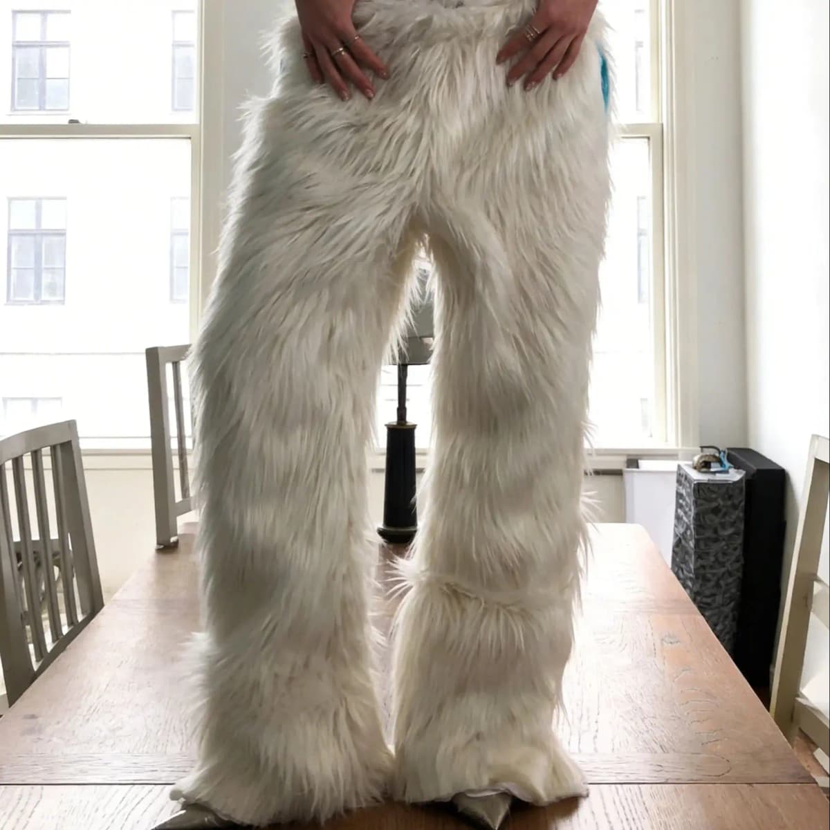 Retro Y2K Plush Loose Pants American Street Hip Hop Gothic Trendy Casual Trousers with Personalized Design Sense