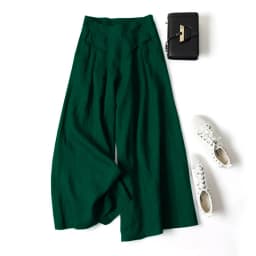 2026 Summer Women's Culottes Cotton Linen Cropped Wide Leg Pants Elastic Waist Casual Palazzo Clean Fit Trousers with Pockets