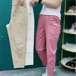 Korean New Fashion Thin Cotton And linen Harun Pants Women Spring Summer  High Waist  All-Match Casual Pants Female Trousers