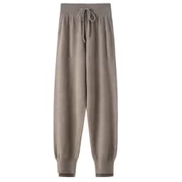 Women's New Pure Cashmere Harem Pants High-Waisted Knitting Wear Loose Casual Fashionable Autumn Winter Joker