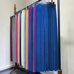 Summer Thin Chiffon Wide Leg Pants For Women Casual Candy Color Loose Long Pants Lady Solid Color Straight Pleated Trousers
