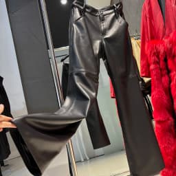 YOLOAgain Real Suede Trousers Women Genuine Sheepskin Straight Pants Female