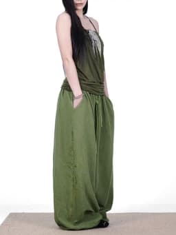 Women Y2K Snake Rhinestone Wide Leg Pants Loose Baggy High Waist Sweatpants with Sparkly Serpent Print Street Dance Casual Wear