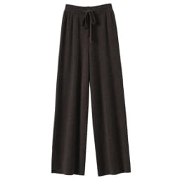 Light Luxury Cashmere Knit Wide Leg Pants Autumn and Winter Women's Fashion Loose Fit Plush Simple Casual Woolen Knit  Pants