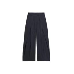 Fashion Chic Irregular Striped Long Pants For Women High Waist Loose Trouser 2025 Autumn Winter Fashion Female Daily Casual Pant