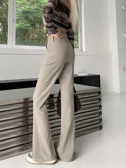 Summer Casual Wide Leg Pants Women's High Waist Long Trousers Draping Feel Good Fit Slimming Effect Business Sle Commute
