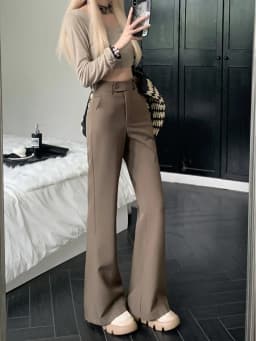 Summer Casual Wide Leg Pants Women's High Waist Long Trousers Draping Feel Good Fit Slimming Effect Business Sle Commute