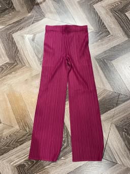 Miyake Pleated Pants Women Clothes New Color Korean Fashion High Waist Elegant Casual Classic Basic Pocket Straight Pants