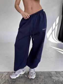 Wide Leg Sports Pants Women Spring Autumn Winter Loose Slimming Vertical Feel Straight Fashionable Harajuku Style Pants Y2K Emo