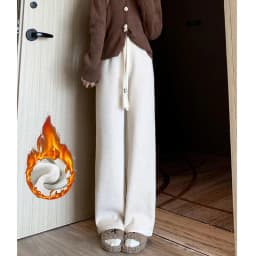 Winter Girls Snow Warm High Waisted Thermal Pants Women Fashion Straight Leg Plush Trousers Lady Thin Fleece Daily Pants