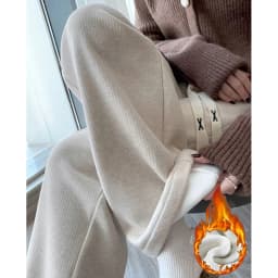 Winter Girls Snow Warm High Waisted Thermal Pants Women Fashion Straight Leg Plush Trousers Lady Thin Fleece Daily Pants