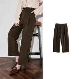 TOYOUTH Women Casual Pants 2024 Autumn and Winter New Ankle Length Stright Wide Leg Woolen Suit Pants