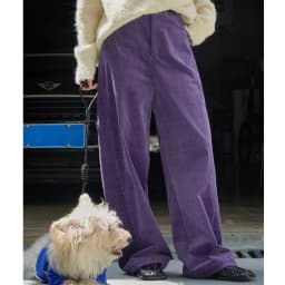2026 Women Autumn High Waist Wide Leg Corduroy Pants 97% Cotton Fashion Clothes Pants Female Long Trousers