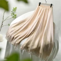 New Women's Chiffon Pants 2025 Spring Autumn Casual High Waist Ladies Wide-leg Trousers Fashion Personality Femme Skirt Pant