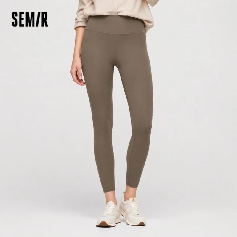Semir Casual Pants Women Slimming Brushed Small Leg Pants New Autumn 2024 Show Long Legs Small People Nine-Point Shark Pants