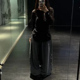 Women Men Y2K Snake Rhinestone Wide Leg Pants Casual High Waist Baggy Sweatpants Streetwear