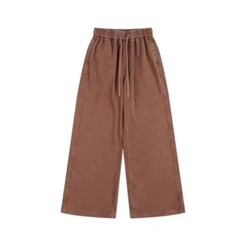 2025 New Retro Loose High-waisted Straight-leg Trousers Men's and Women's Casual Wide-leg Trousers