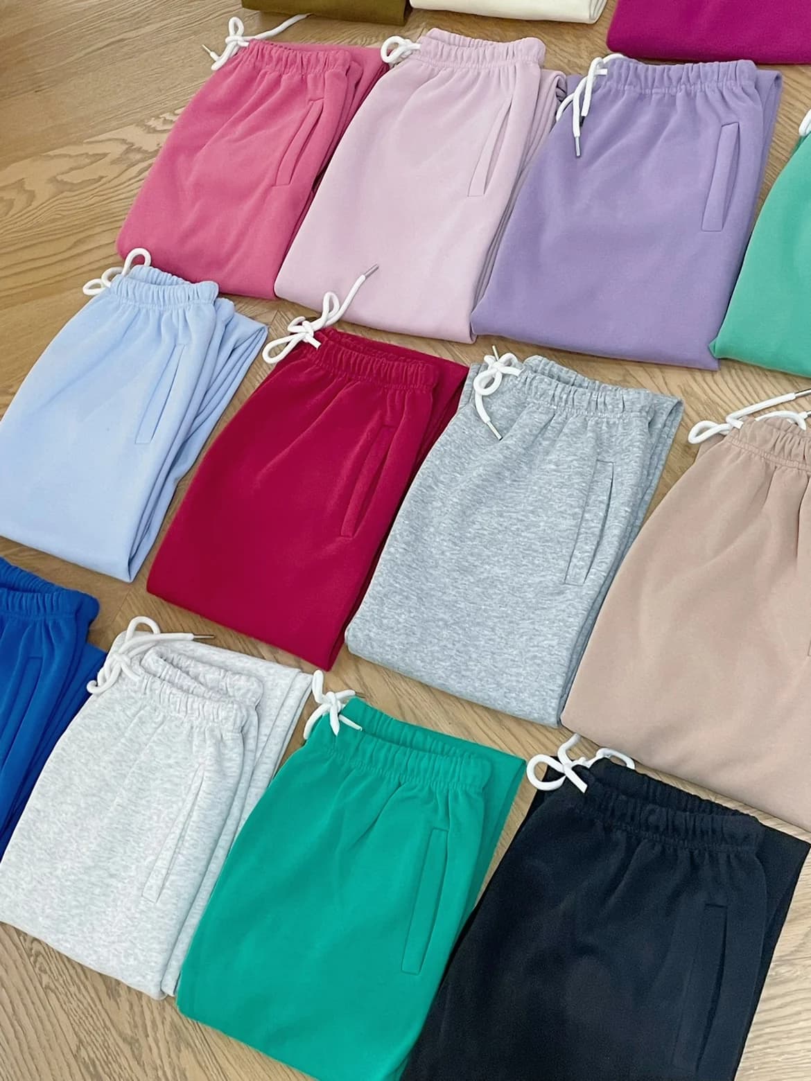 2026 Pure Cotton Ultra Comfortable Lazy Versatile Multi-color Spring Casual Sweatpants Color Chart Jogger Pants