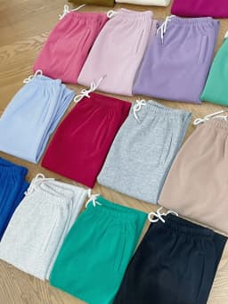 2026 Pure Cotton Ultra Comfortable Lazy Versatile Multi-color Spring Casual Sweatpants Color Chart Jogger Pants