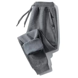 Women's Fleece Lined Thickened Casual Pants High Waist Harlan Pants Korean Style Pocket Elements Warm Loose Trousers