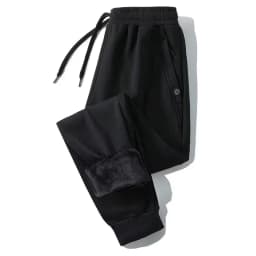 Women's Fleece Lined Thickened Casual Pants High Waist Harlan Pants Korean Style Pocket Elements Warm Loose Trousers