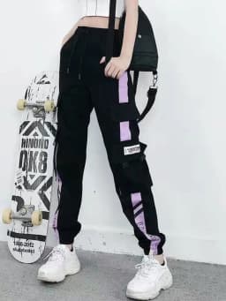 Joggers Womens Casual Sports Sweatpants Girls Hip Hop Streetwear Female Fashion Jogging Lasies Plus Size S-5XL Cargo Trousers