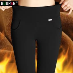 2022 winter warm Women Pencil Pants Candy Color High elasticity Female Skinny pants female trousers Leggings clothes S-6XL