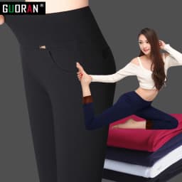 2022 winter warm Women Pencil Pants Candy Color High elasticity Female Skinny pants female trousers Leggings clothes S-6XL