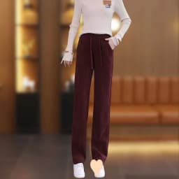 Corduroy Harlan Pants Women's 2025 Autumn/Winter New High Waist Loose Elegant Casual Ladies Pants Fashion Versatile Female Pants