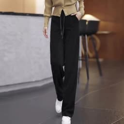 Corduroy Harlan Pants Women's 2025 Autumn/Winter New High Waist Loose Elegant Casual Ladies Pants Fashion Versatile Female Pants