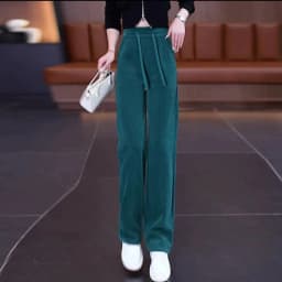 Corduroy Harlan Pants Women's 2025 Autumn/Winter New High Waist Loose Elegant Casual Ladies Pants Fashion Versatile Female Pants