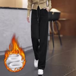 Corduroy Harlan Pants Women's 2025 Autumn/Winter New High Waist Loose Elegant Casual Ladies Pants Fashion Versatile Female Pants