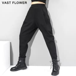 Black High Waist Harem Pants Women New Plus Size Loose Casual All Match Vintage Trousers 2026 Spring Autumn Fashion Streetwear