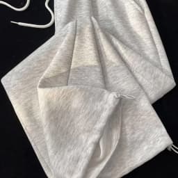 Retro Fashion Loose Straight Leg Casual Pants Harajuku Street Wear Women Baggy Pants High-Waisted Drawstring Solid Sports Pants