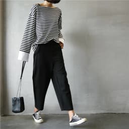 High Waist Pure Color Casual Pants Women's Loose Fit Harmon Style Korean Version Trendy Nine Point Length Leg Shaping Boning ...