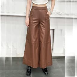 Tajiyane Genuine Leather Pants Women Winter Autumn High Waist Wide Leg Pants Loose Trousers Women A-line Pants Pantalons SGG758