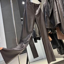 YOLOAgain 2025 Autumn Suede Pants Women Real Leather Straight Trousers Female