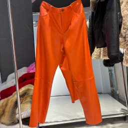 YOLOAgain 2025 Autumn Suede Pants Women Real Leather Straight Trousers Female