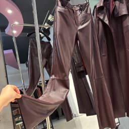 YOLOAgain 2025 Autumn Suede Pants Women Real Leather Straight Trousers Female