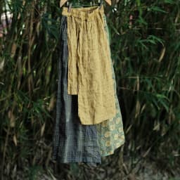 100% Ramie Women Ankle-length Casual Pants New 2026 Summer Vintage Style Patchwork Print Loose Female Wide Leg Pants M2825