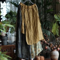 100% Ramie Women Ankle-length Casual Pants New 2026 Summer Vintage Style Patchwork Print Loose Female Wide Leg Pants M2825