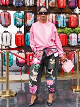 Women Denim Pant Jeans Print Floral Long Pants Hot Drilling High Waist Straight Trousers Y2k Streetwear Elegant Hole Work 2026