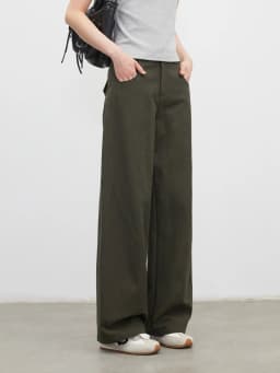 CHIC VEN New Fashion Women Pants Loose Casual Solid Straight Leg Pant Line Design Female Trousers Spring Summer 2026 Clothes