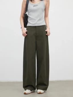 CHIC VEN New Fashion Women Pants Loose Casual Solid Straight Leg Pant Line Design Female Trousers Spring Summer 2026 Clothes