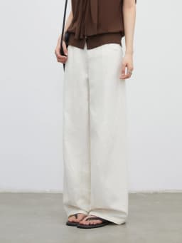 CHIC VEN New Fashion Women Pants Loose Casual Solid Straight Leg Pant Line Design Female Trousers Spring Summer 2026 Clothes