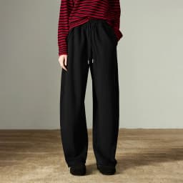 TOYOUTH Women Casual Pants 2025 Winter New Lazy Style Sports Draping Loose Elastic Waist Fleece-lined Banana Pants