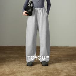 TOYOUTH Women Casual Pants 2025 Winter New Lazy Style Sports Draping Loose Elastic Waist Fleece-lined Banana Pants
